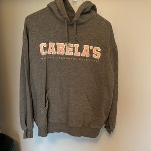 Grey women’s Cabela’s hoodie